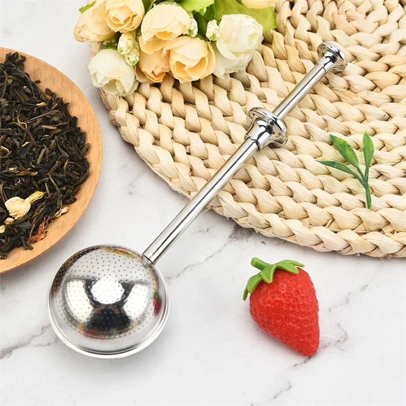Description Picture 3 of itemStainless Steel Mesh Tea Strainer Infuser Reusable Metal Tea Bag Filter Loose Leaf Green Tea Strainer for Mug Teapot Teaware