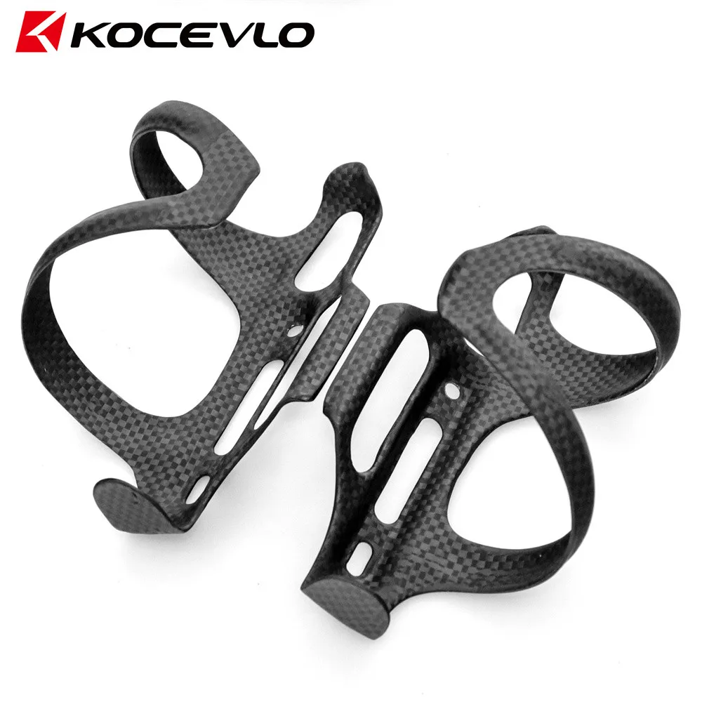 KOCEVLO Carbon Side Load Bicycle Water Bottle Cage Mountain Road Bike Water Bottle Holder Matte Black Weight 20&plusmn;3g