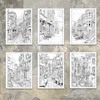 1pc, Retro coloring book, Teenagers coloring book, 30 different patterns, 100gsm thick paper, stress relief, birthday gift 6