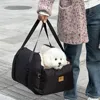 Dog Car SUV Seat Puppy Bed with Adjustable Fixed Strap Non-Slip Bottom Dog Seat for Dog Cat Traveling Carry Supplies Washable 5