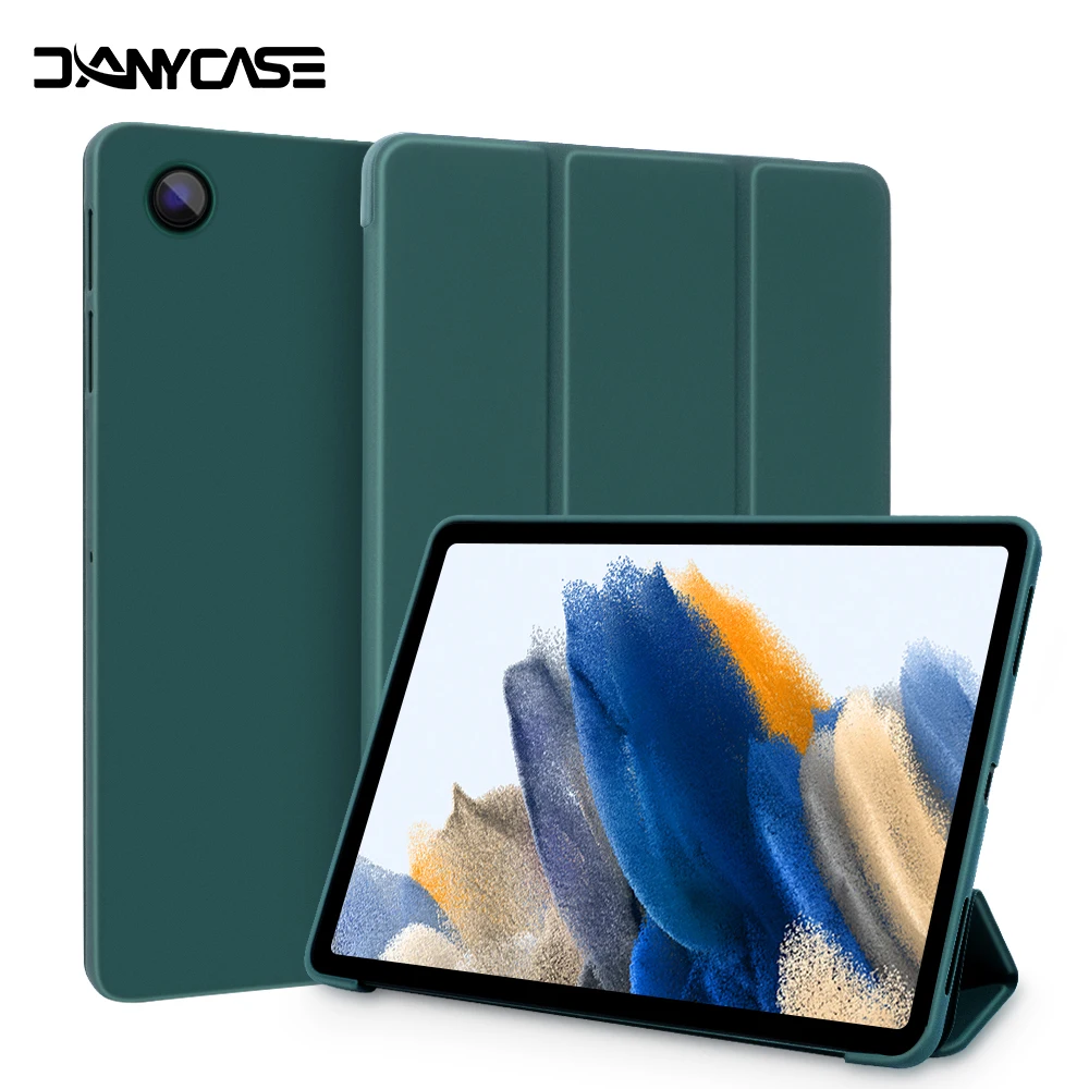 Tampa Esperta da Tabuleta do Couro do Plutônio Case para Samsung Galaxy Tab a8 10.5 X205 X200 s6 Lite P610 P615 a7 T500 a7 Lite T220 s7 s8 s9