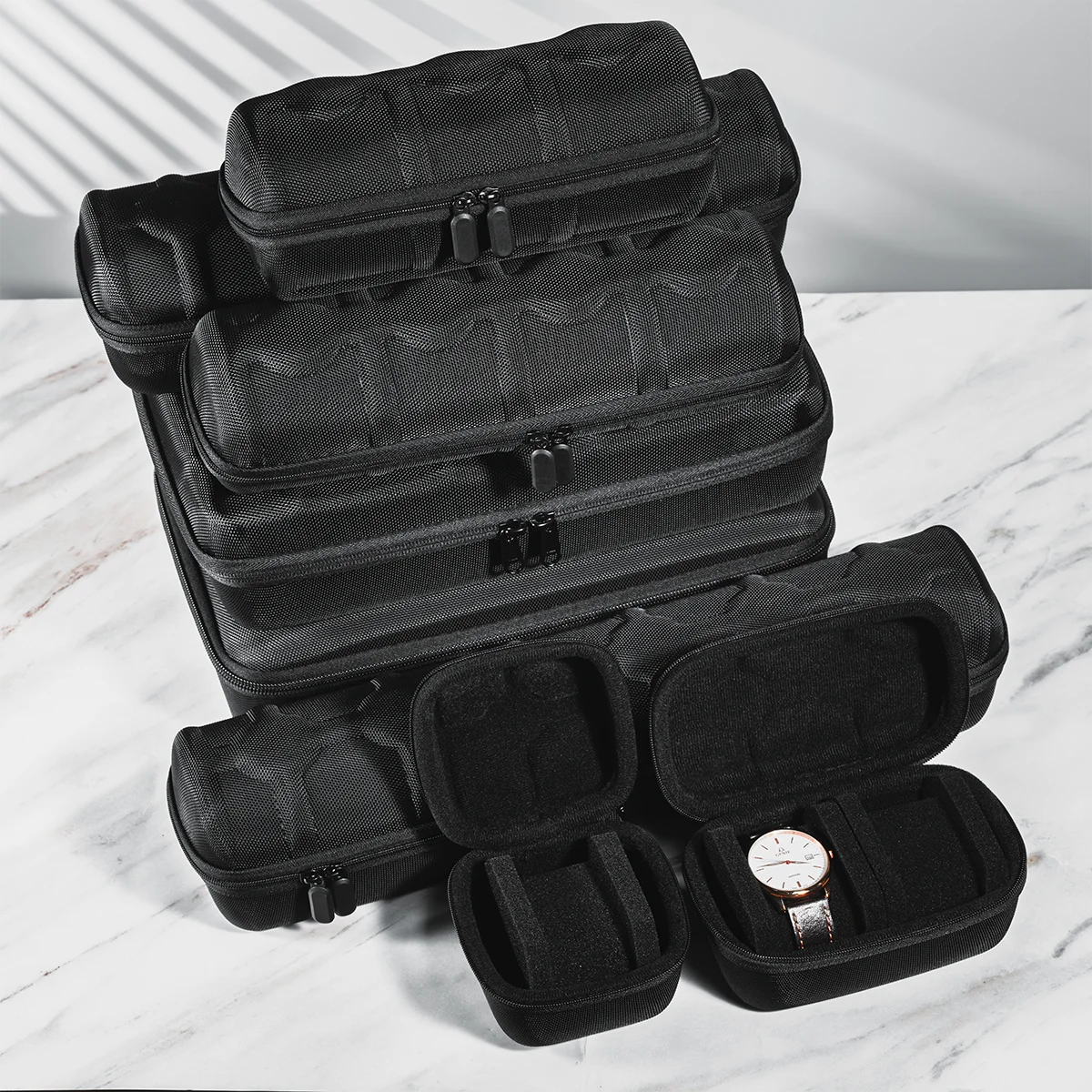 Watch Box Organizer For Men or Women Watch Travel Case Portable Storage Watch Display Holder for Wristwatches and Smart Watches watch storage box watch storage bag watch storage pouch