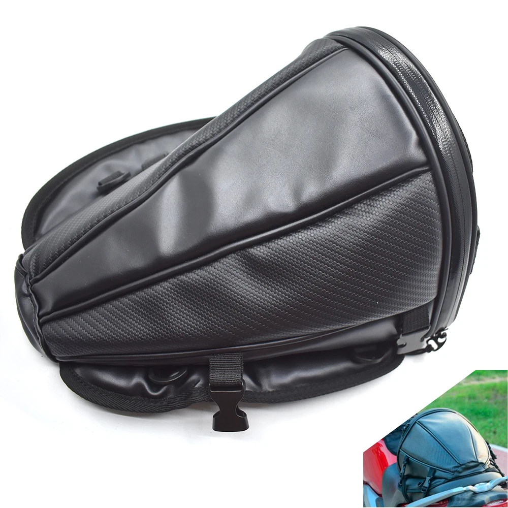 Universal Motorcycle Durable Rear Seat Bag water proof tail bag For ...