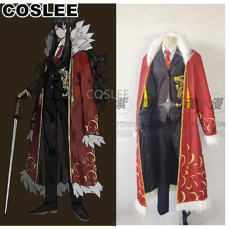 

COSLEE Library Of Ruina Xiao Cosplay Costume Game Anime Handsome Party Uniform Long Coat Shirt Pants Halloween Outfit S-XL