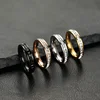 Fashion Jewelry New Single Double Row Starry Sky Square Zircon Crystal from Austrian Titanium Steel Couple Ring 2