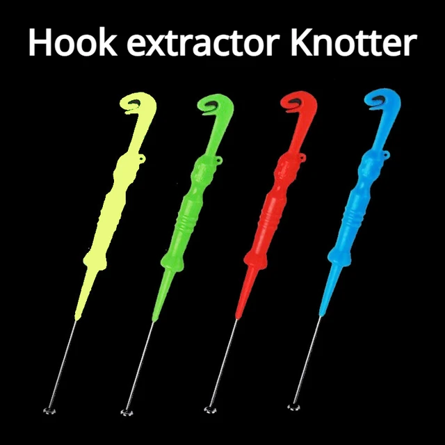 Yellow Fishing Tackle Knot To Hook Tying Tool Kit plastic Needles Tying  Tool Kit Fish Remover Extractor Knot Picker Pesca Access - AliExpress