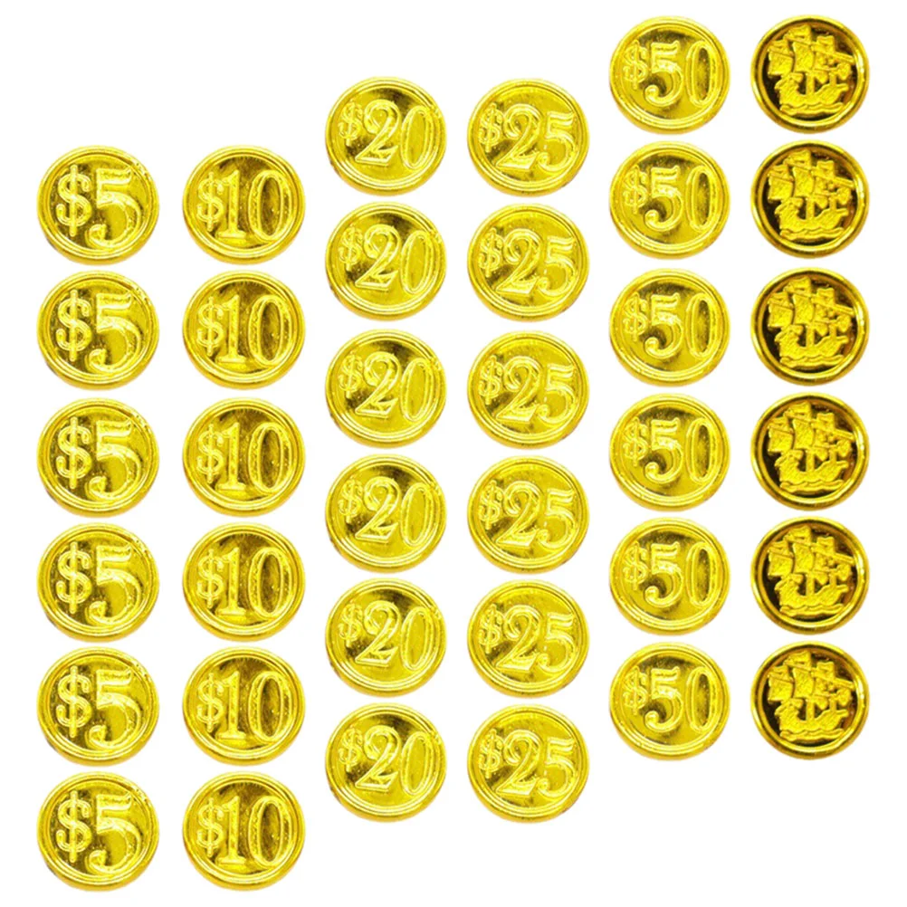 

Interesting Pirate Element Coins Gathering Gaming Props Household Coin Toys Halloween Decoration Kids Fake moneny