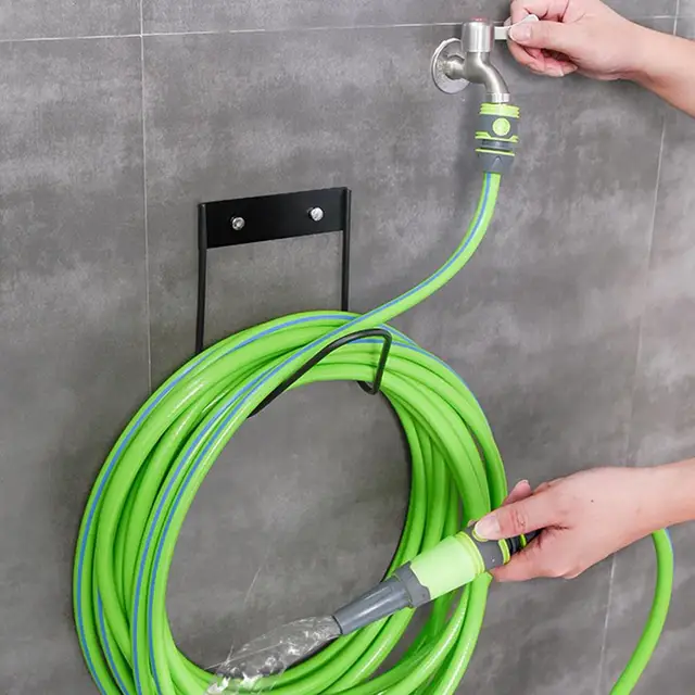 Gancio Portatubo Da Giardino | Supporto Parete Per Tubi Irrigazione | Ideale Per Esterni - Foto 10