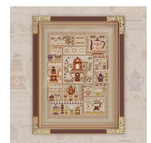 DIY Homefun Cross Stitch Kit - Counted Cross-Stitching Set with New Pattern