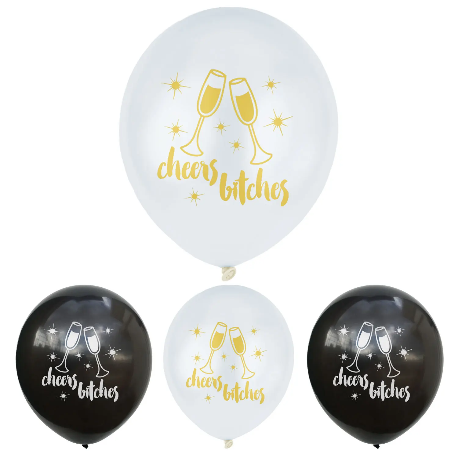 

10pcs Cheers Letters Latex Balloons Festive Wedding Party Bachelorette Party Decorative Balloons Wholesale