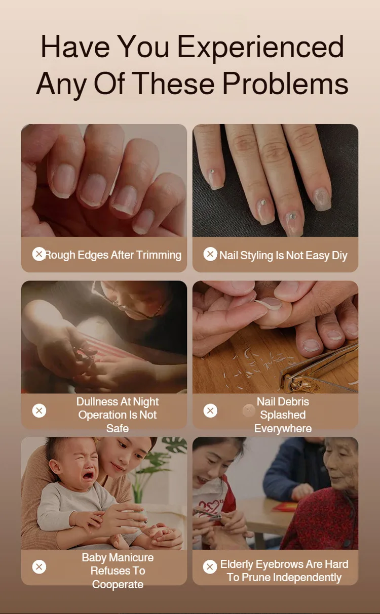 Electric Baby Nail Trimmer Rechargeable Safe Automatic Nail Grinder_voghion.com