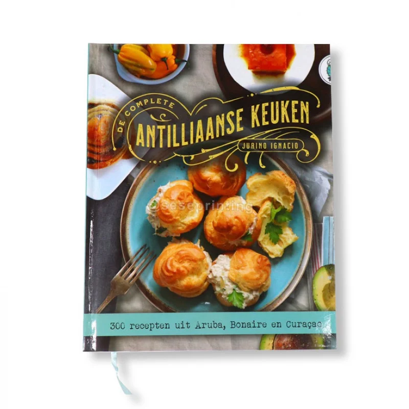 

Custom Printing Custom Menu Cookbook Recipe Book Hard Cover Cook Book Printing Service