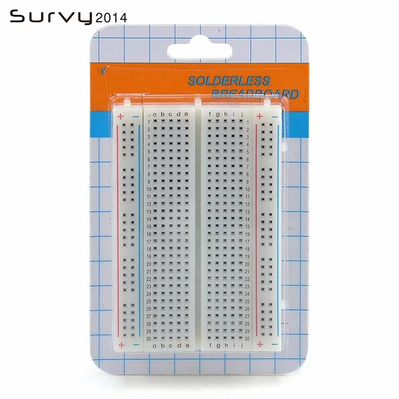 

1pcs Quality mini bread board / breadboard 8.5CM x 5.5CM 400 holes diy electronics