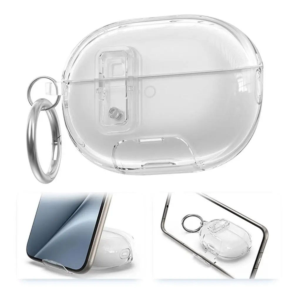 Protective Clear TPU Headphone Case with Secure Lock and Dust Resistance