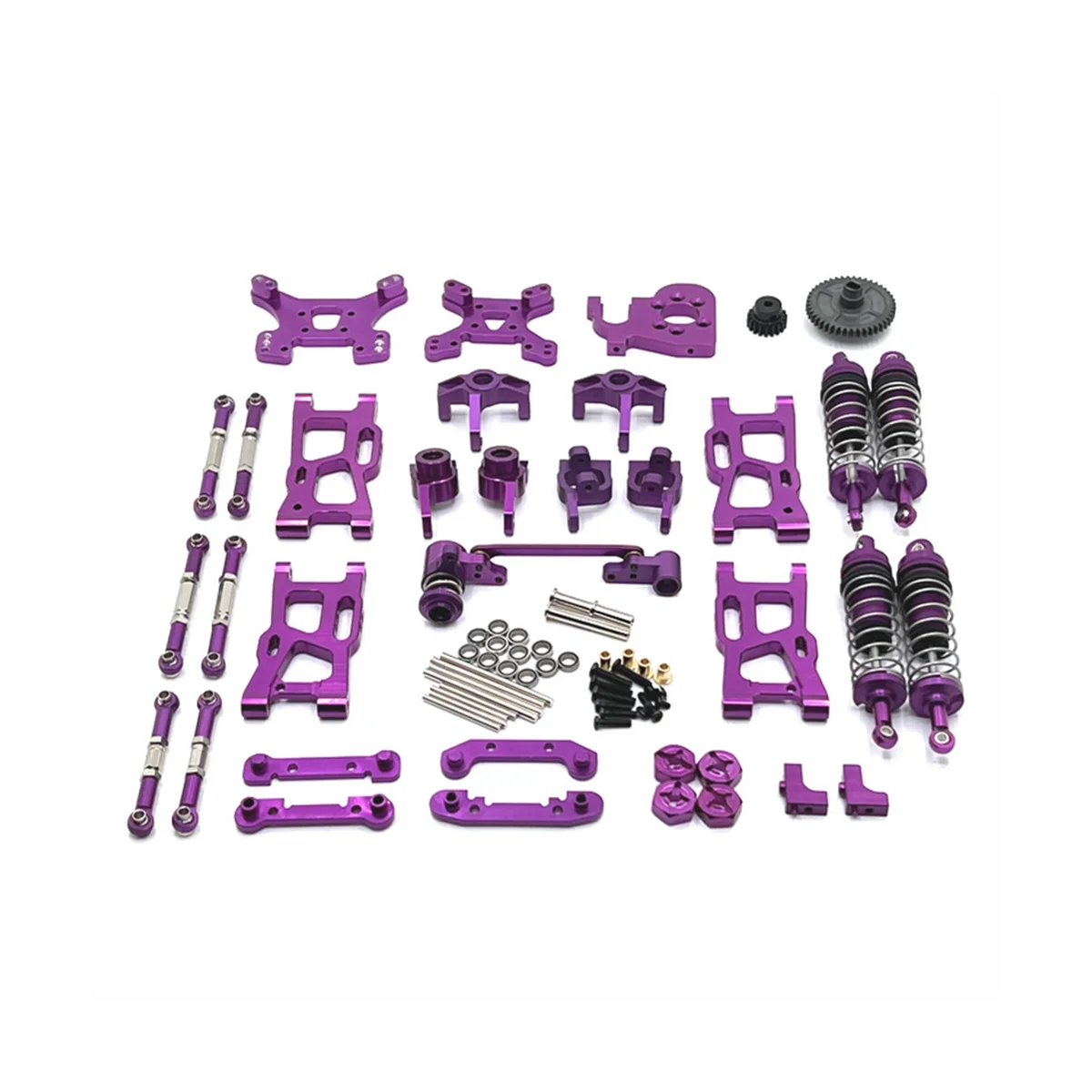 

Metal Upgrade Parts Kit for 144001 144010 124017 124019 124007 -001 -006 AM-X12 RC Car,4