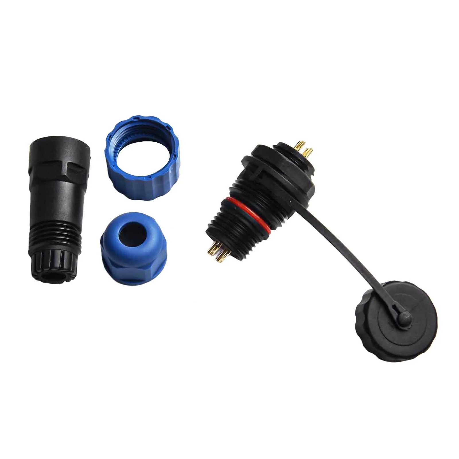 SP16 Waterproof Circular Socket Connector IP68 Rated with 2 to 9 Pins Essential for Low Frequency Applications