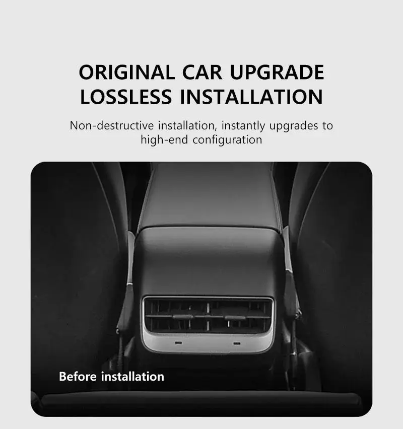 For Tesla All Model Y& Model 3 8.66 Inches Rear Display Android 13 WIFI Entertai