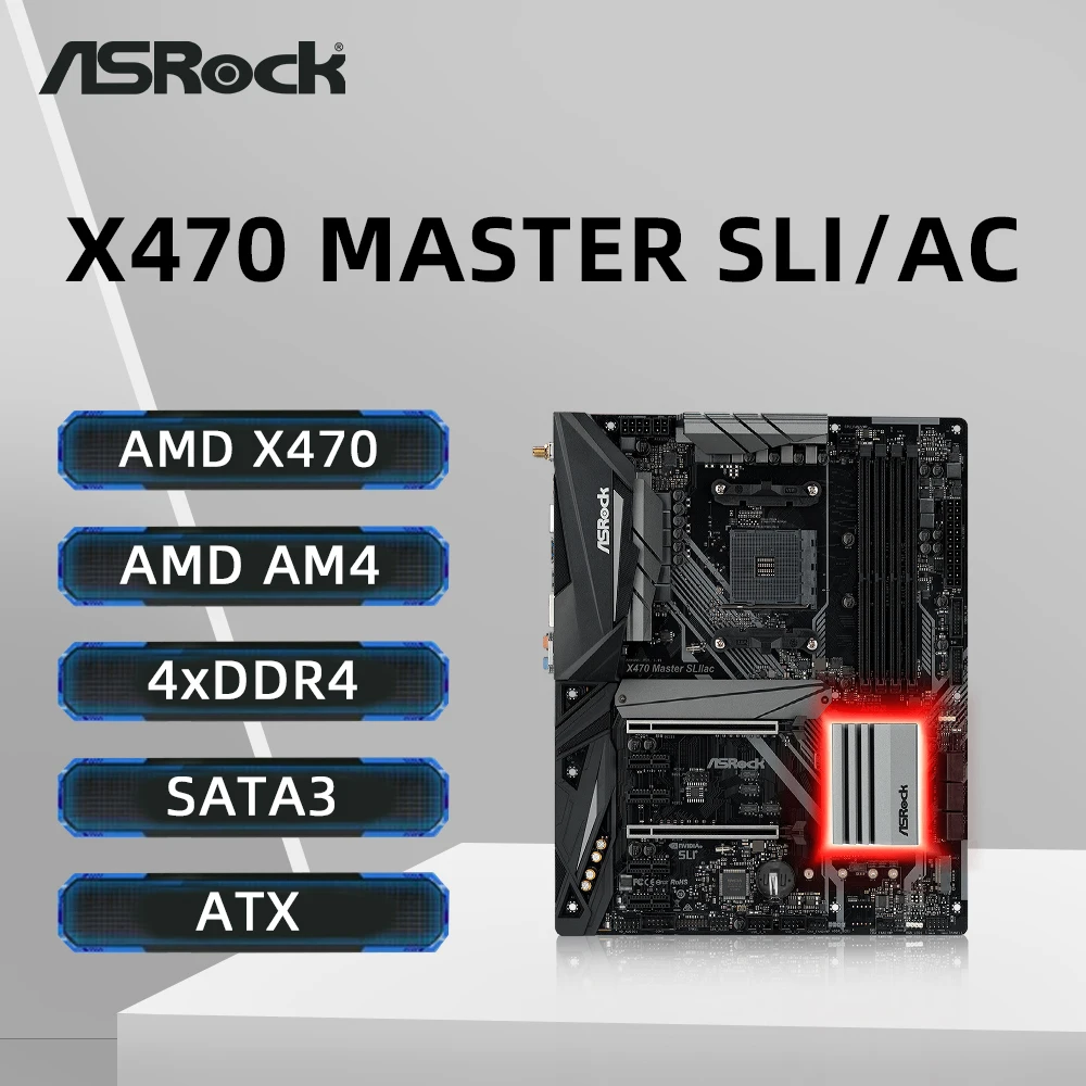マザーボード ASRock X470 MASTER SLI + Ryzen7 2700X ASRock > X470 Master SLI