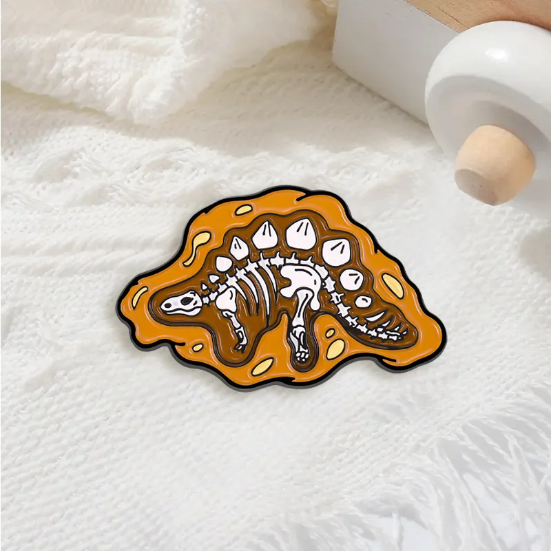 

Card creative broochlovely dinosaur fossil brooch the best gift for friends and family