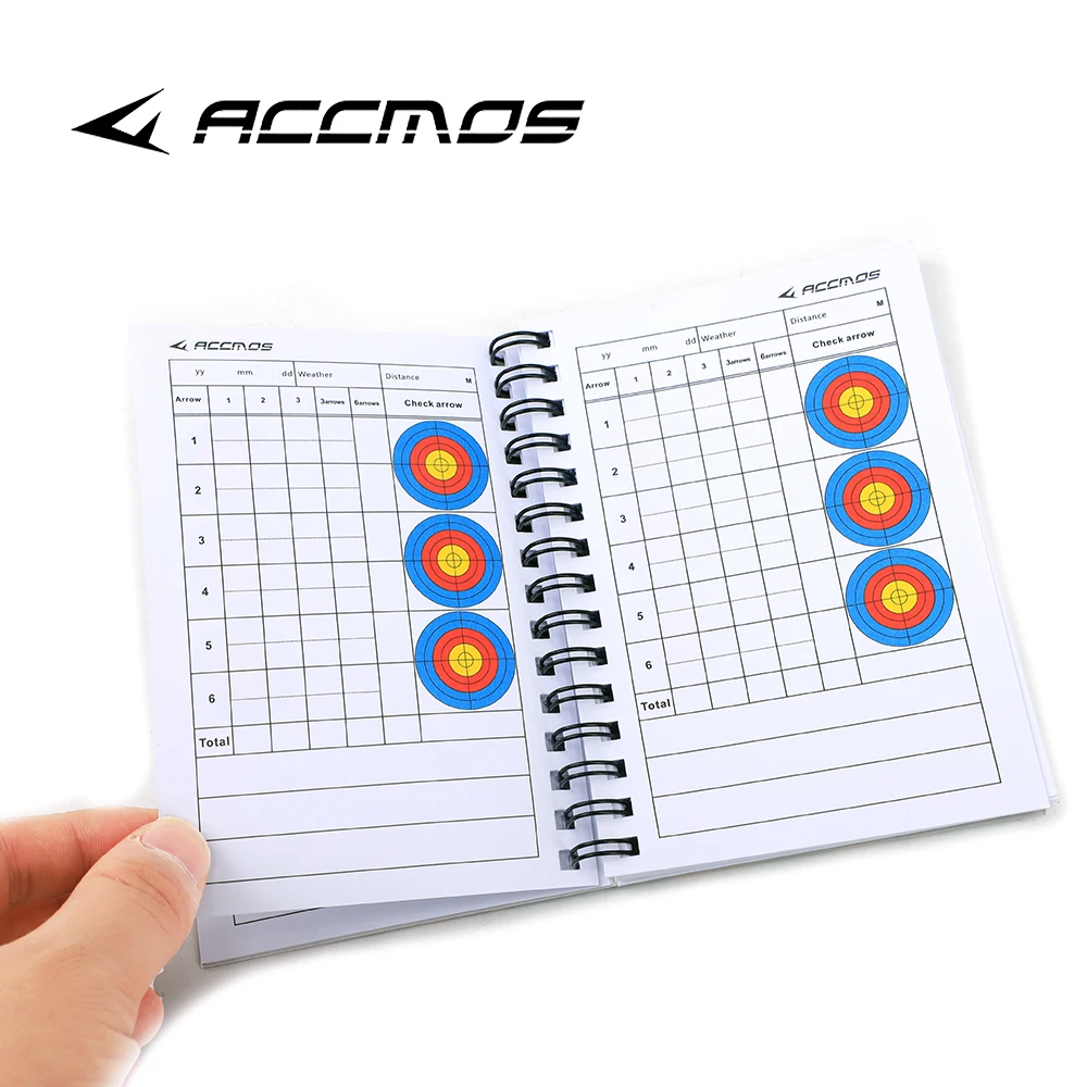 ACCMOS Archery Gift Pocket Scoring Book Target Marking Notebook