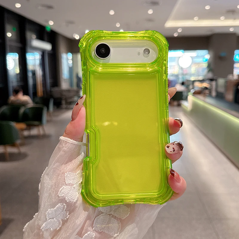 Heavy Duty 3-in-1 Clear Anti-Drop iPhone Case | Shockproof Protective Cover