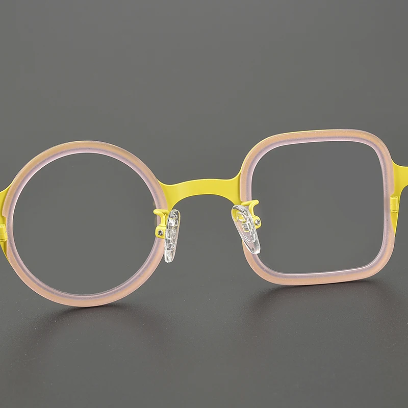 Nobler Women's Full Rim Square Round Titanium Eyeglasses Image 8