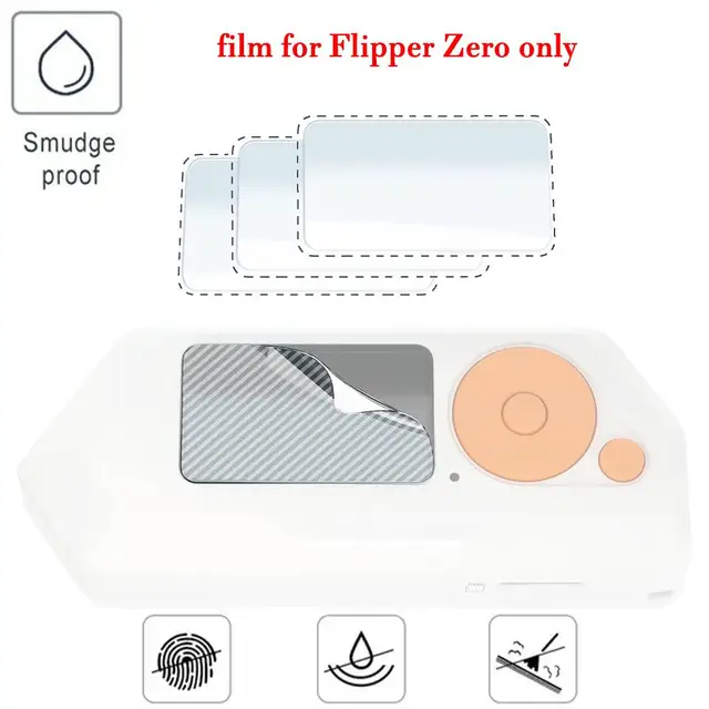 Protector de pantalla para consola de juegos Flipper Zero, cubierta de pantalla para Flipper Zero, accesorios de juego electrónico, regalos para niños y niñas, E6F0 1