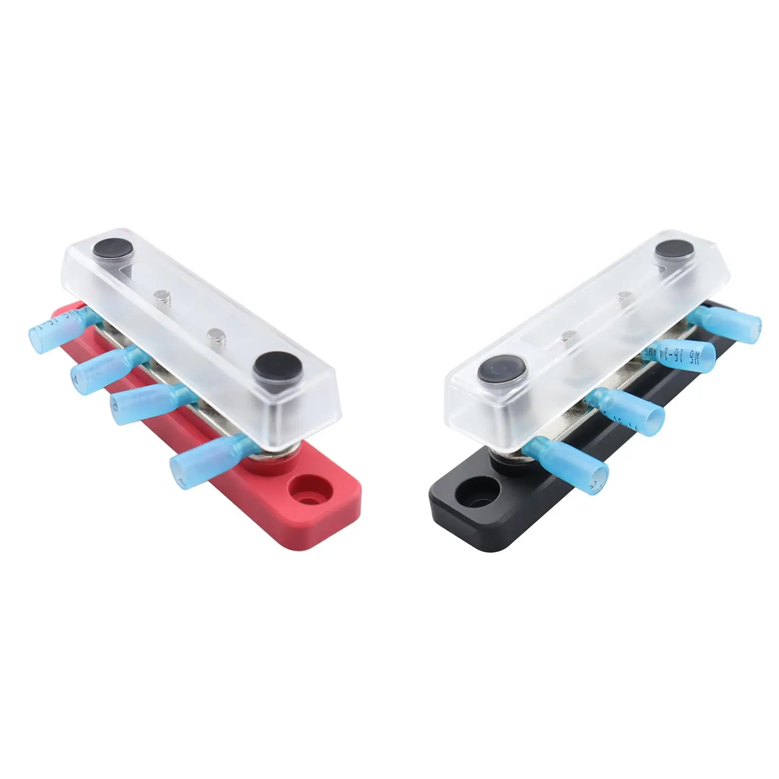 4 Position Bus Bar Terminal Block with M5 Studs for Power Distribution