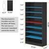 70.8'' 2PCS Shoe Cabinet，9 Tiers 40-45 Pairs Heavy Duty Wood Freestanding Shoe Storage Cabinet，Shoe Cabinet with Open Storage 2