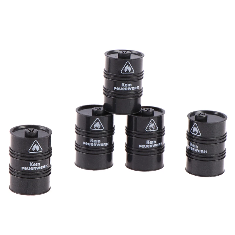 10Pcs Black Chemistry Oil Drum Building Block Diy Figures Guard Model Gift Toys 6