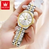 OLEVS 5593 Woman Watch Stainless Steel Waterproof Auto Date Elegant Ladies Wristwatch Luxury Original Quartz Watch for Women New 3