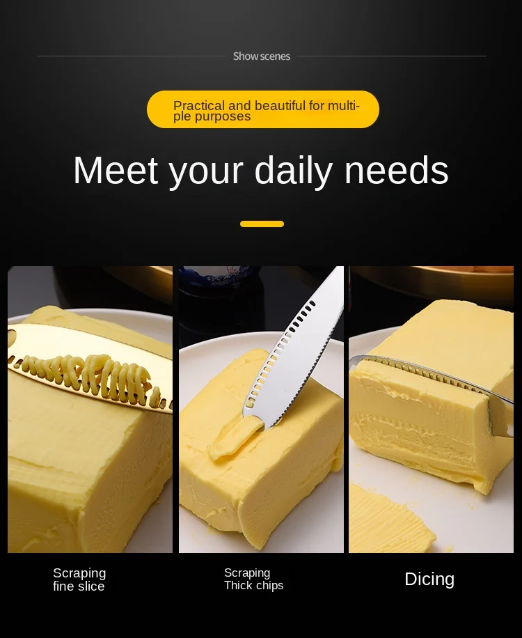 1 Piece Stainless Steel Cheese Butter Knife Western Food Bread Jam Cream Knife Cutlery