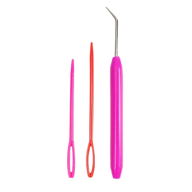 Crochet Hooks Knit Diy Crafts Loom Tool 14cm  Set Colorful Plastic  Knitting Hook - Sewing Tools & Accessory - Aliexpress