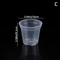 New DIY Planter Pot Plastic Large Capacity Round Starting Pot Anti-Deformation Transparent Orchid Nursery Container Home 2