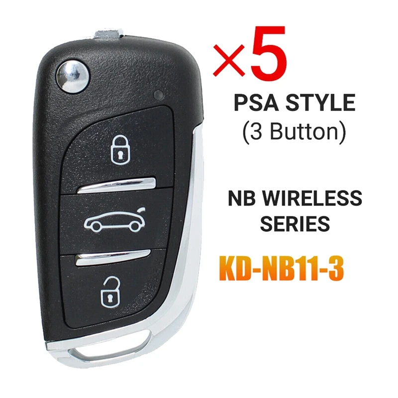 

5Pcs/Lot For KEYDIY NB11 3 Button Universal KD Remote Car Key New Black For KD900 KD900+ URG200 KD-X2 KD-MAX Programmer DS Style