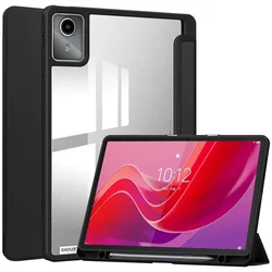 Custodia per tablet migliorata con supporto per penna e supporto pieghevole, retro in TPU acrilico, 11 pollici