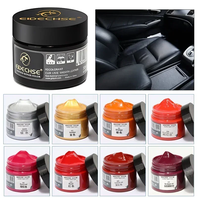 50ML Shoes Leather Repair Cream Filler Compound for Leather Restoration Cracks Burns Holes