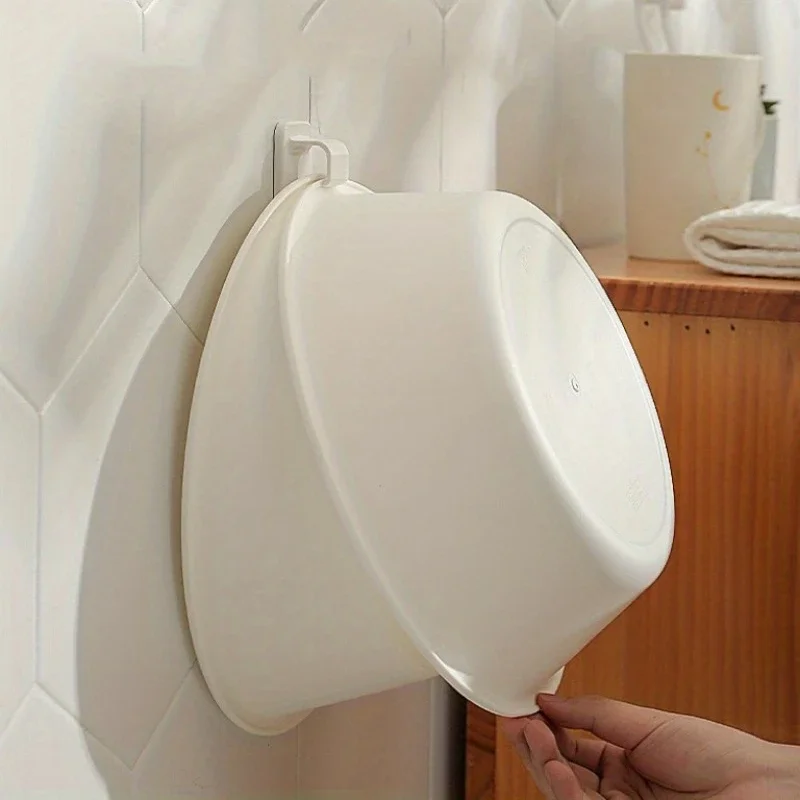 Washbasin Hooks Storage Rack Wall-Hung Washbasin Holder 2pcs multifunctional hooks self adhesive wall hooks self adhesive hooks wall mounted basin hook kitchen hook