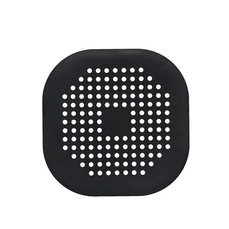 Square Silicone Floor Drain Sticker Bathroom Sewer Hair Filter Drain Cover Home Bathroom Floor Drain Mat Hair Stoppers 6