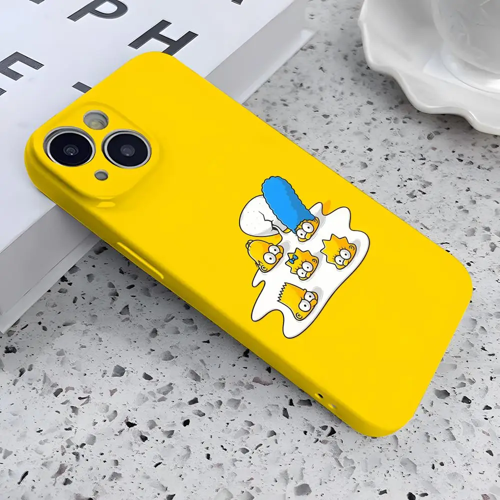 Whimsical Cartoon Simpsons Phone Case | All-Inclusive Tough Personalized Cover