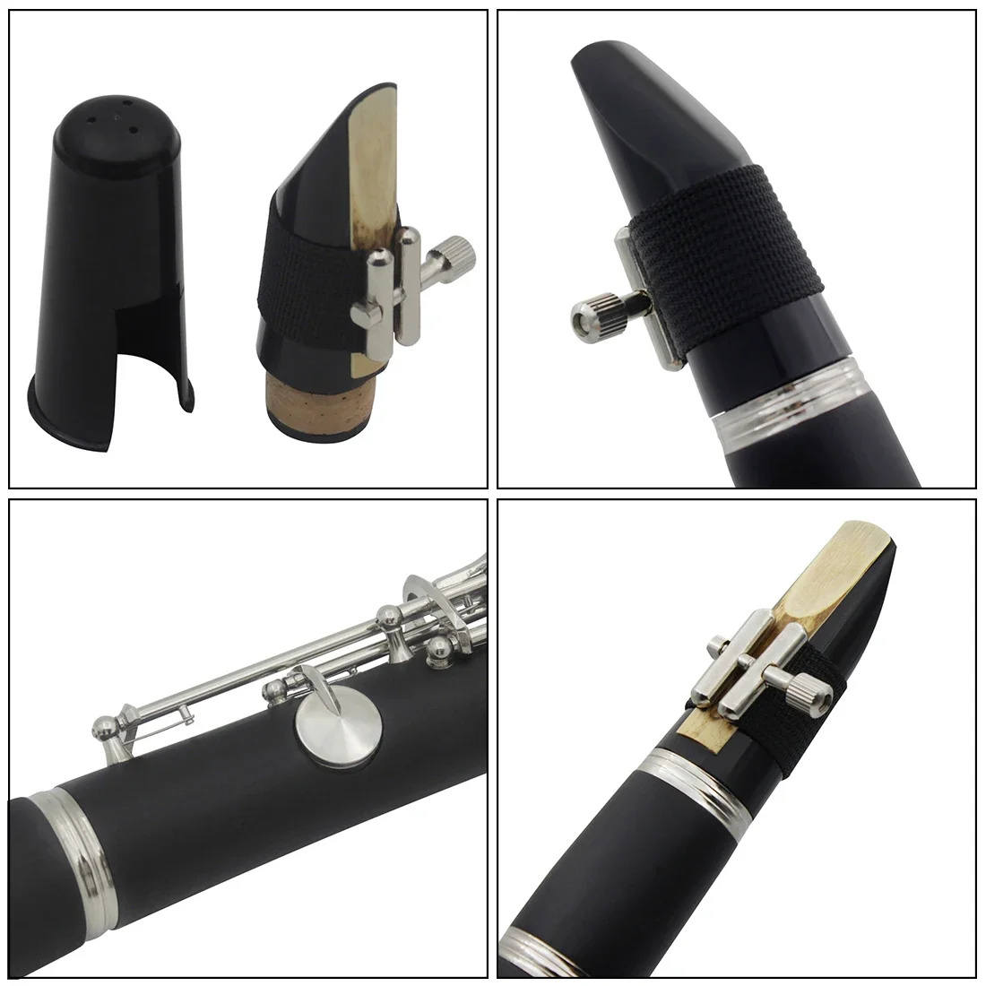 Bb Clarinet 17 Keys Bakelite Wooden Clarinette Grenadilla Professional Woodwind Instrument With Box Accessories Parts IRIN