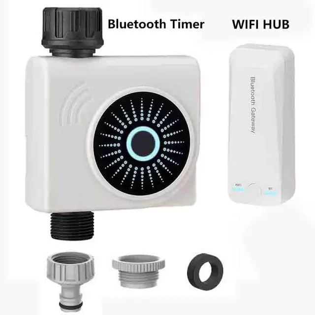 Automatic Remote Water Timer Bluetooth Wifi Garden Irrigation Timer Smart Faucet Irrigation Controller Via Smartphone Control 