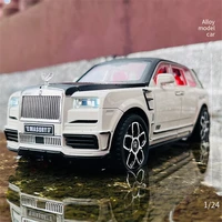 1:24 Rolls Royce Cullinan Masory SUV Alloy Luxy Car Model Diecasts Metal Toy Car Model Simulation Sound and Light Childrens Gift 2