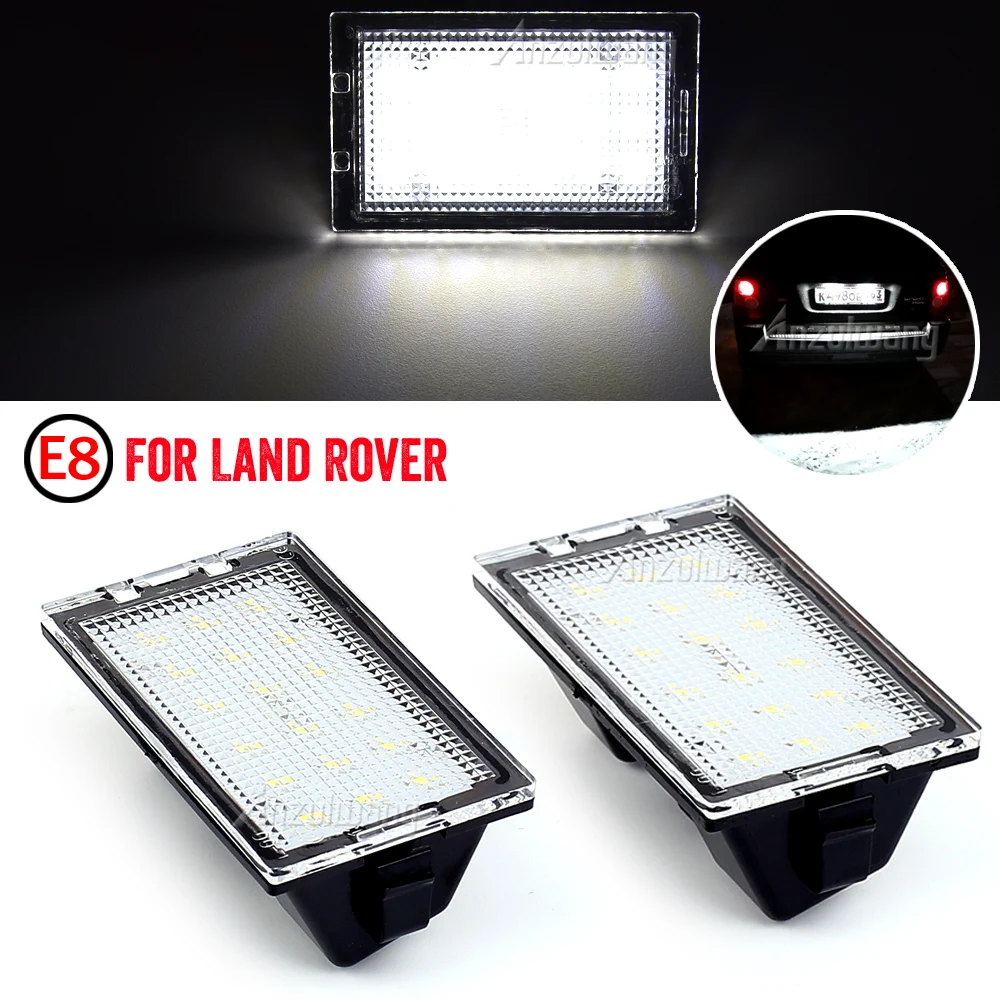 2pcs LED 12V Car License Plate Light For Land Rover Discovery 3 4 LR3