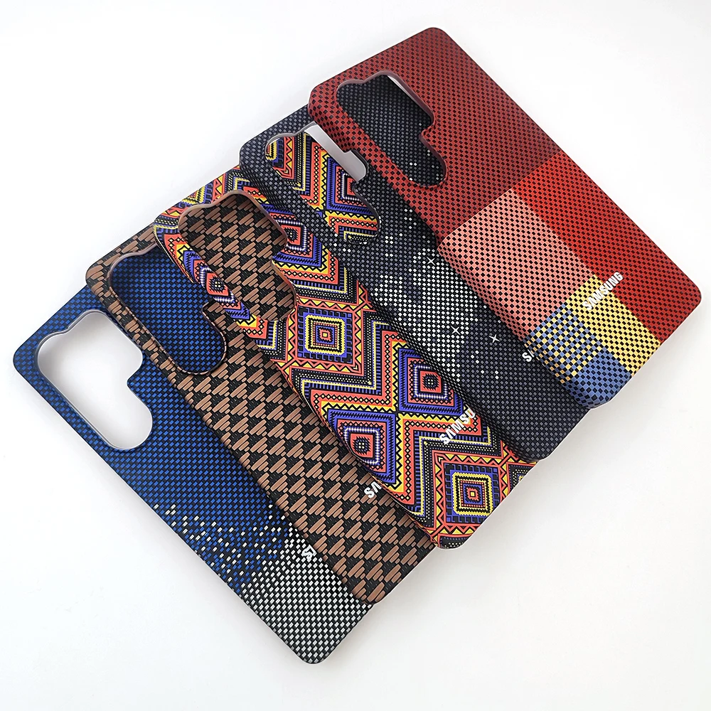 Carbon Fiber Wireless Charging Magnetic Case with Enhanced Protection
