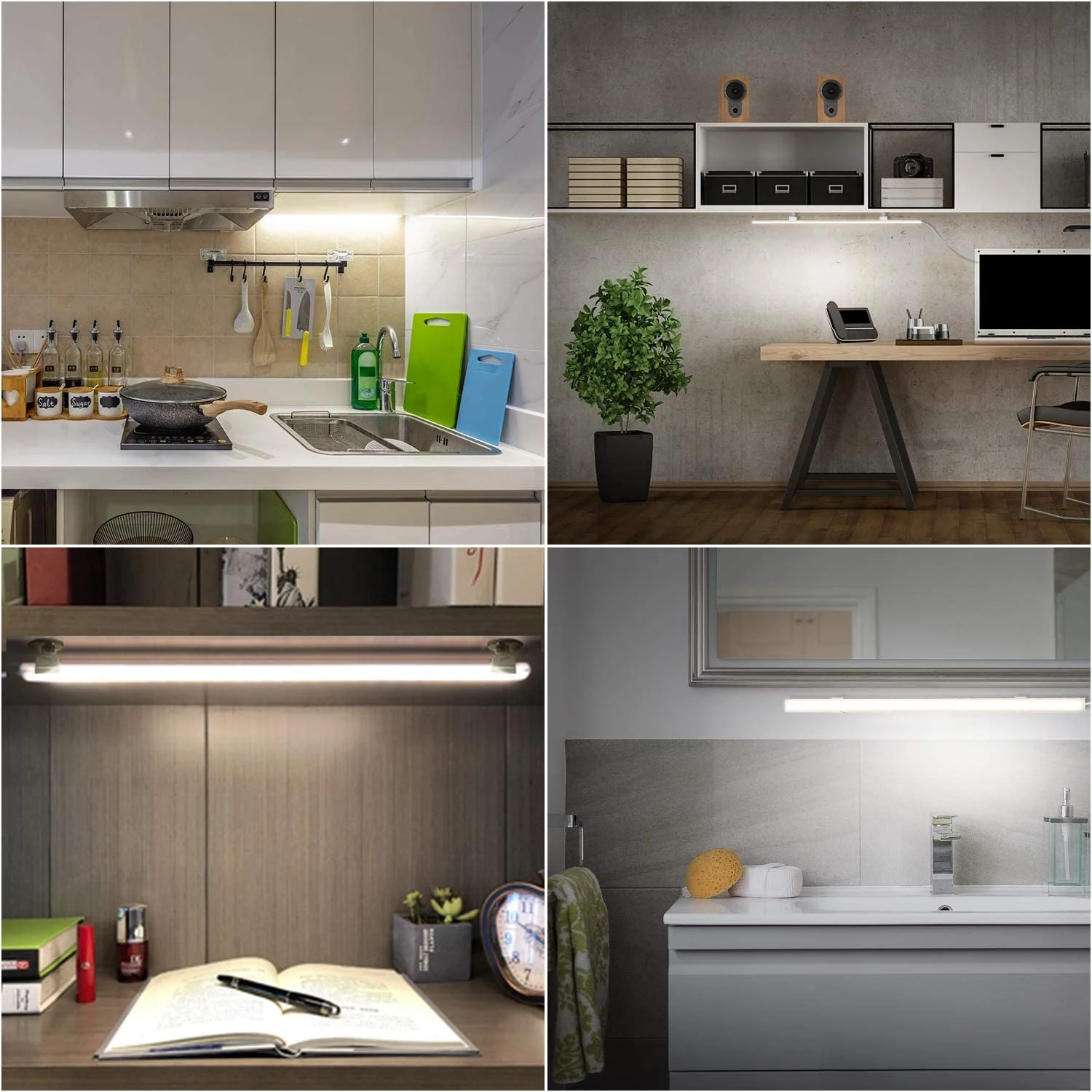 LED Light LED Cabinet Light LED Light Bar 5V LED Bar Lights with USB Switch 35/40/50CM SMD 5630 Milky/White Shell LED Rigid Strip Light for Kitchen Under Cabinet Lighting