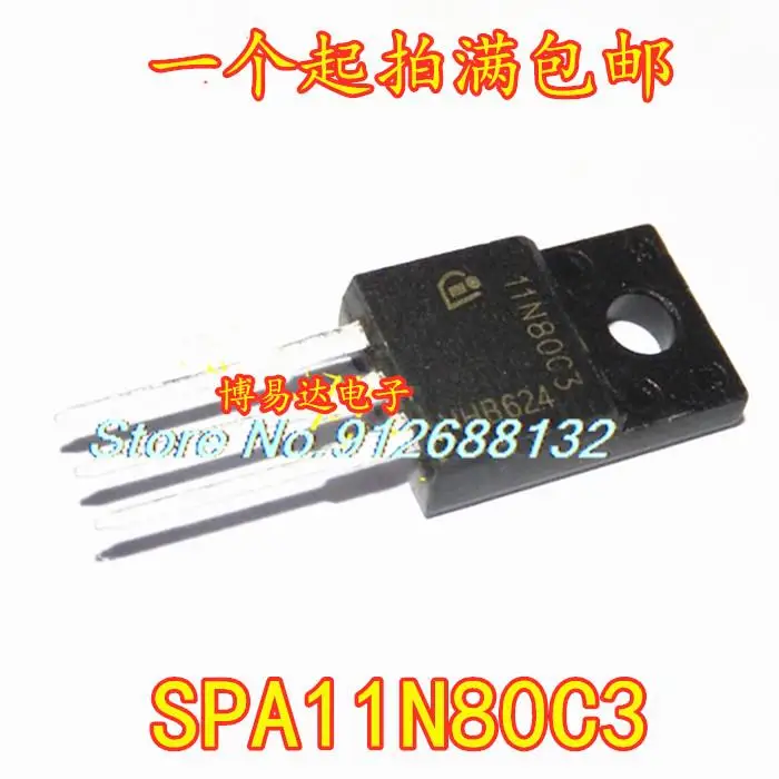 

10PCS/LOT SPA11N80C3 11N80C3 NMOS 11A 800V