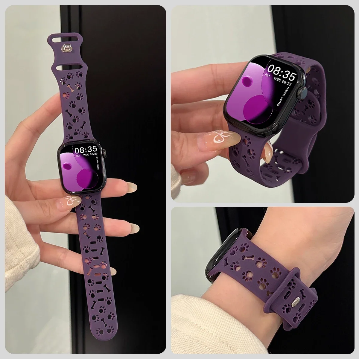 Dog Paw Sports Silicone Strap for Apple Watch – Stylish & Durable Bracelet