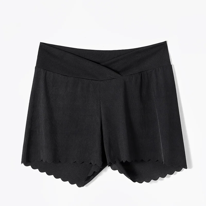 Pregnant Women's Pants Thin and Low Waist Leggings Safety Pants Breathable Elastic Belly Lift Maternity Women Casual Shorts
