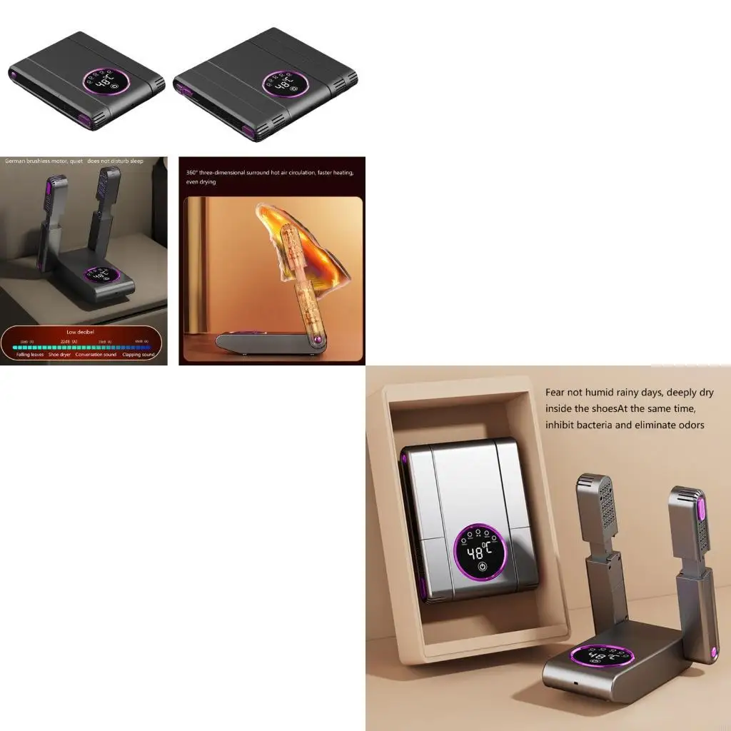 เครื่องอบรองเท้า เครื่องอบถุงมือ และเครื่องทำความร้อนรองเท้าบูท พร้อมเครื่องเป่าลมร้อนแบบพกพา รวดเร็ว 1
